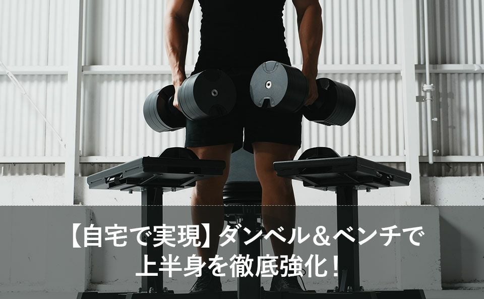 【自宅で実現】ダンベルとベンチから始める上半身強化術！