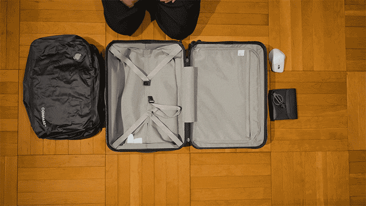 機内持ち込みキャリーケースに対応ぴったりサイズ