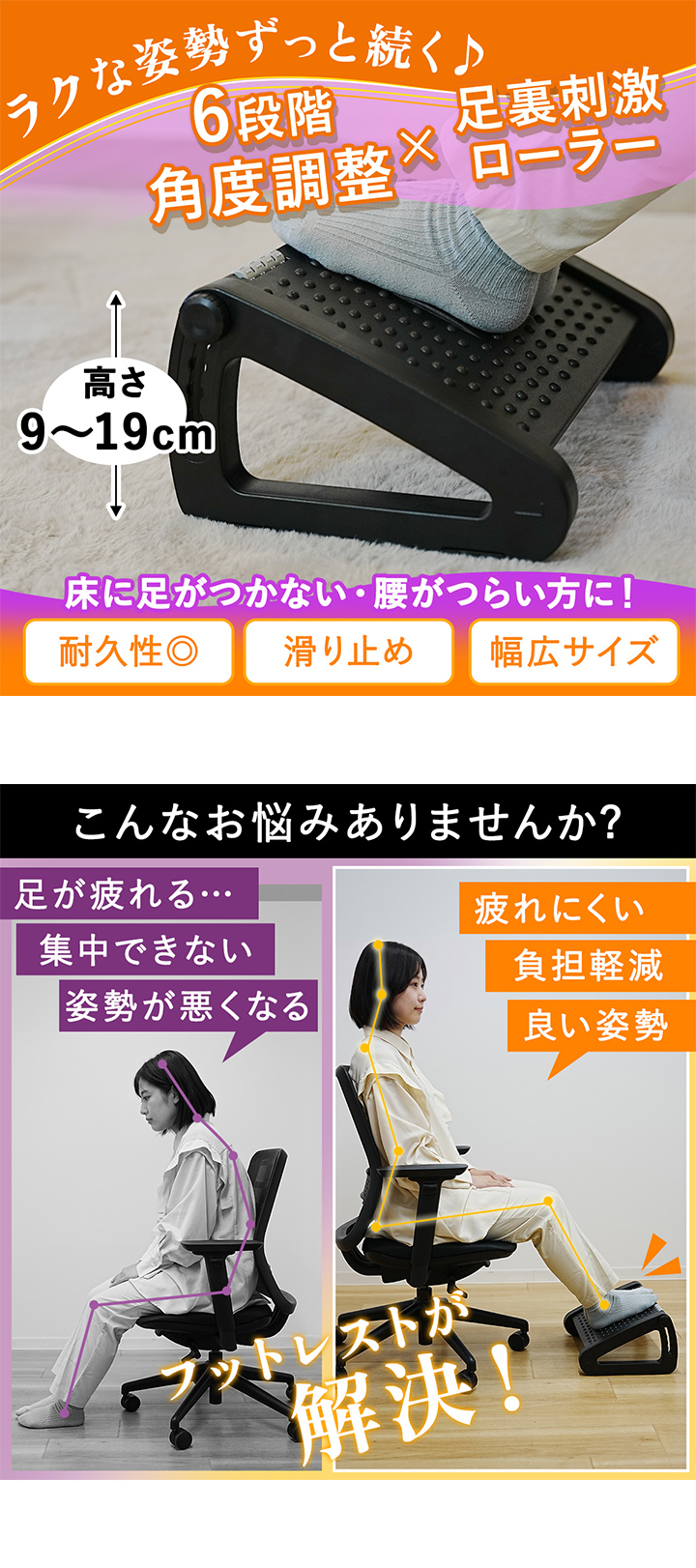 樹脂フットレスト