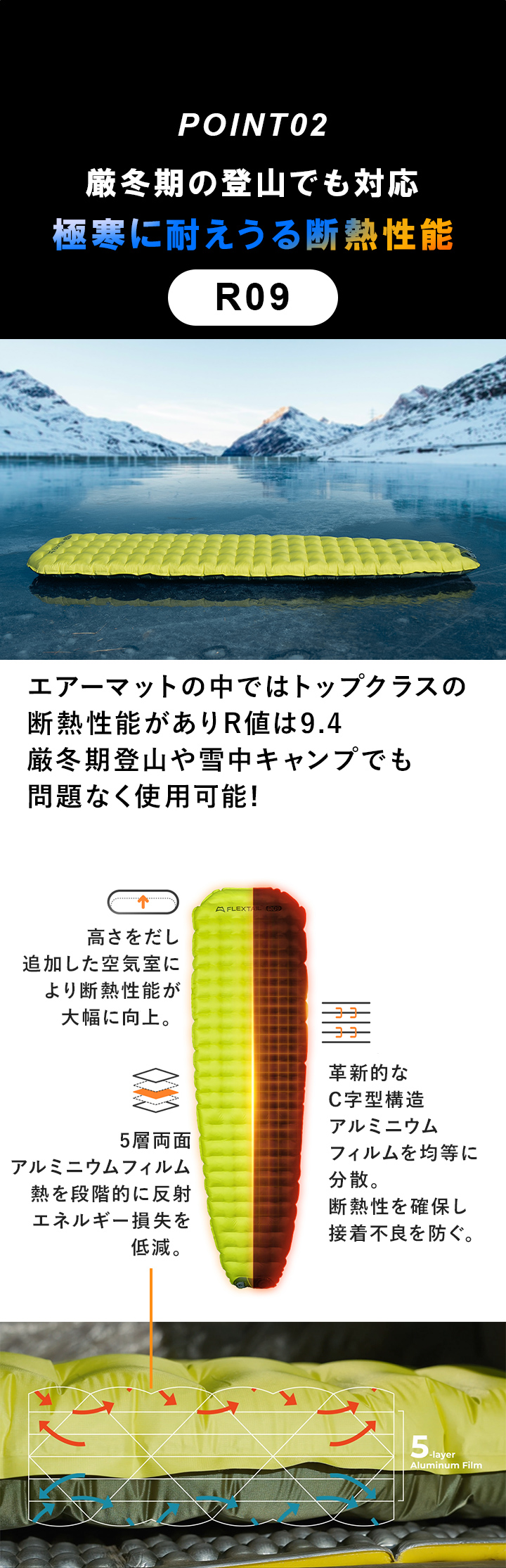厳冬期に耐えられる