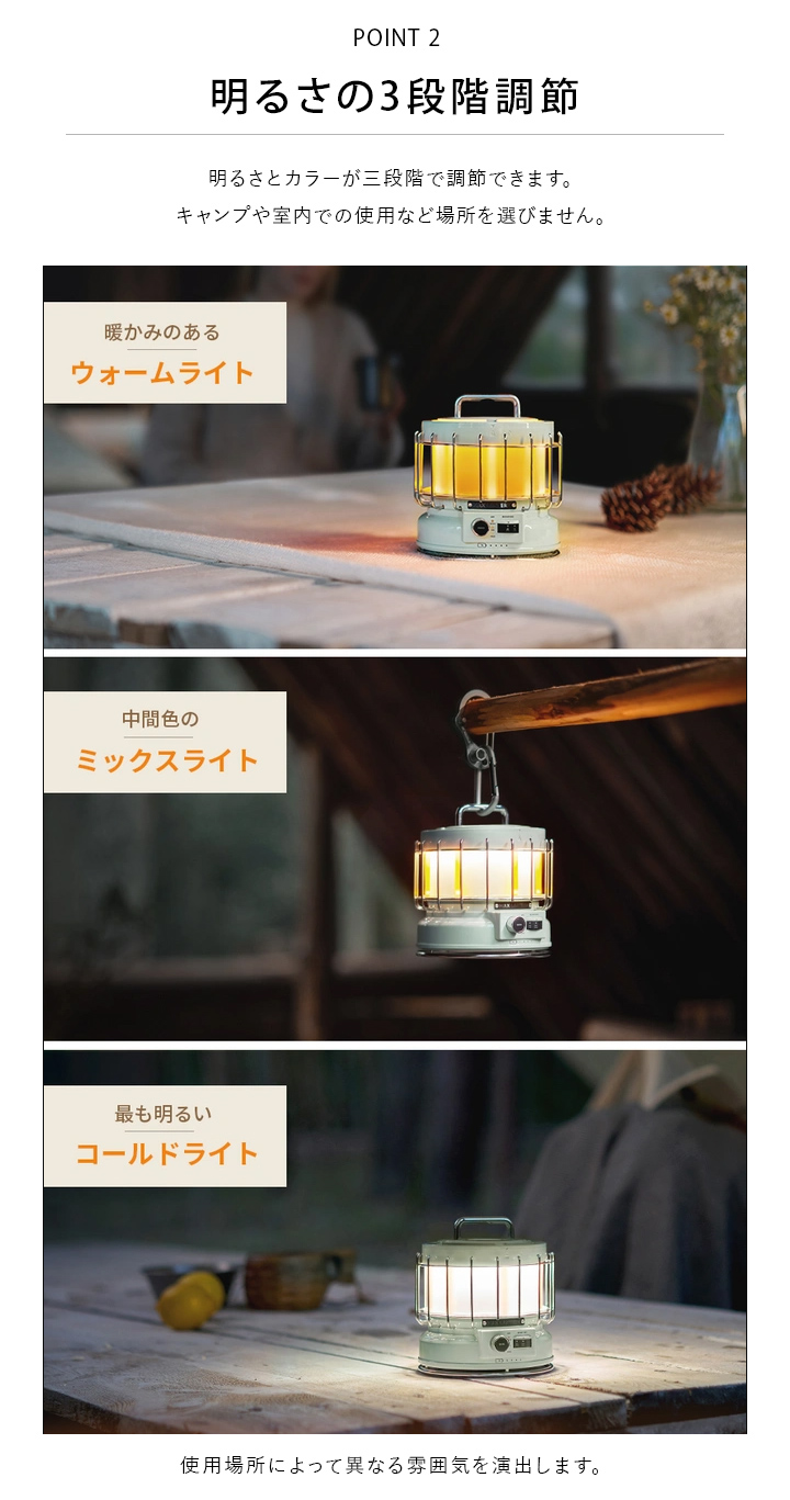 防滴＆高級感溢れる耐久性抜群のアルミフレーム採用