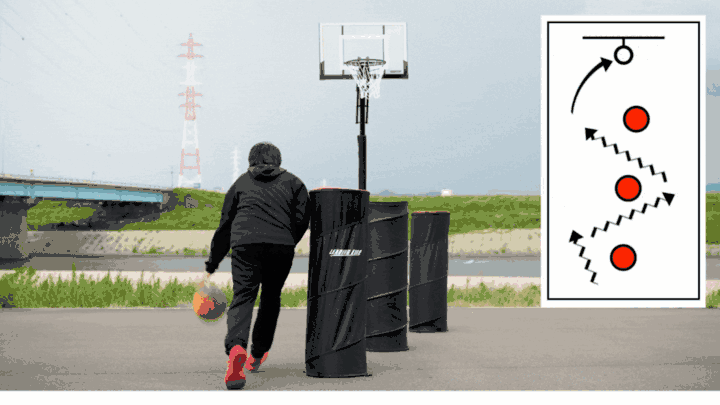 バスケ ディフェンス ポップアップディフェンダー