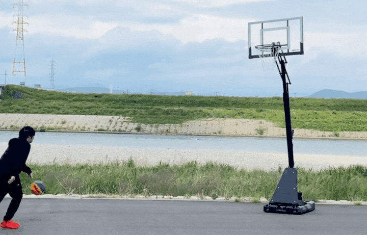 バスケットゴール 足元フリー