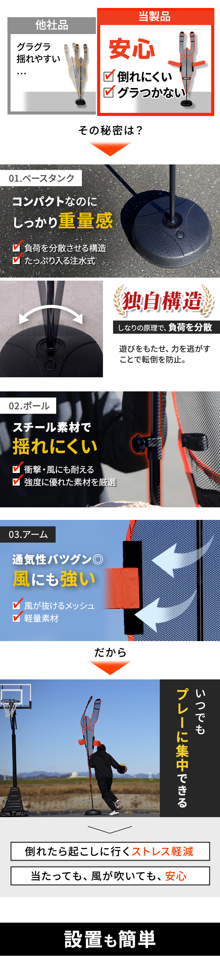 シュート練習 バスケットボール