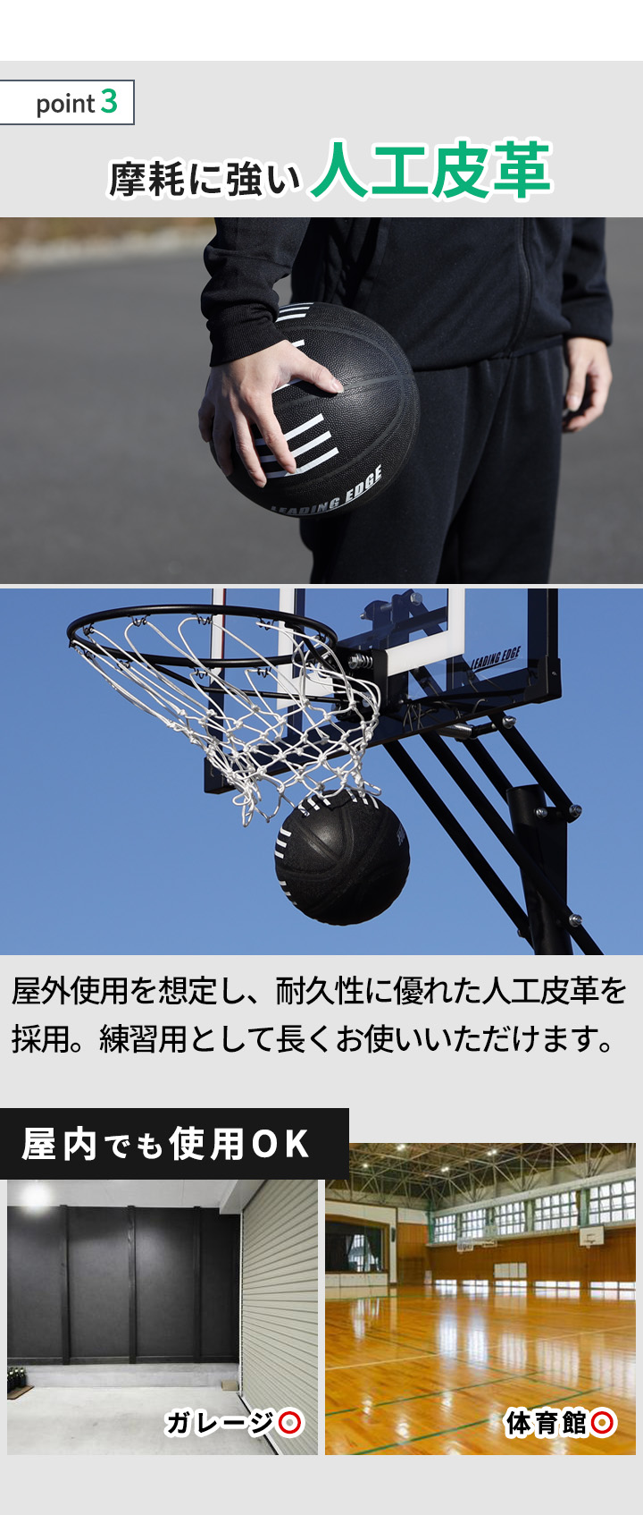 シュート練習 バスケットボール