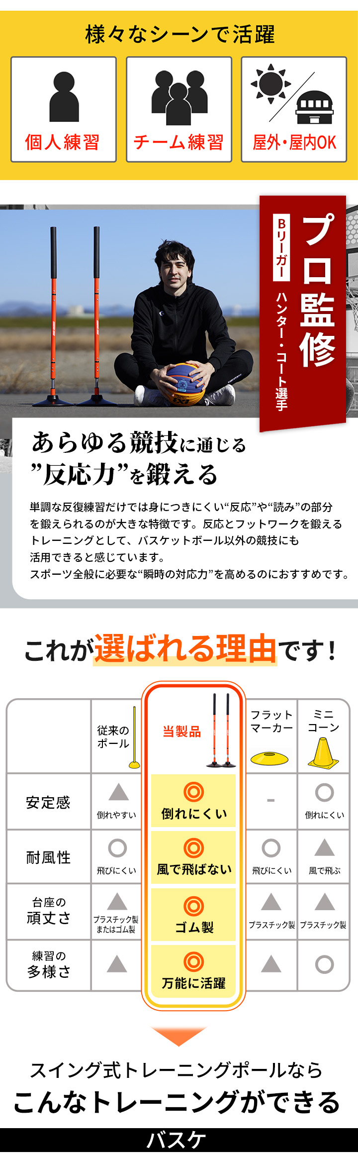 トレーニング ポール