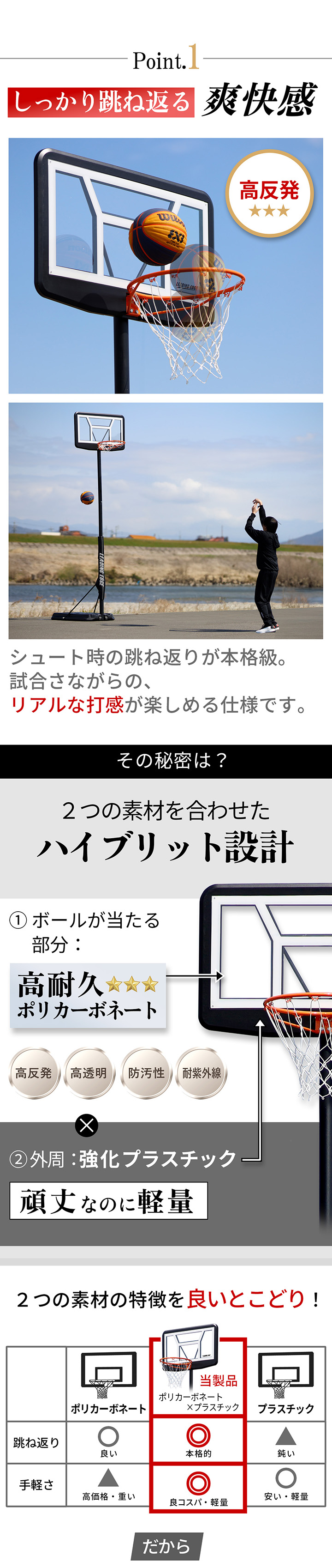 バスケットゴール HYB