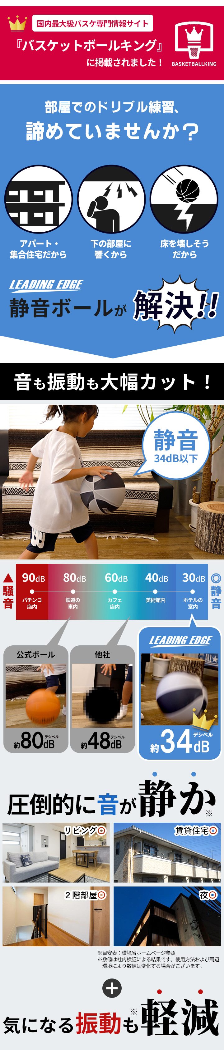 サイレントボール 静音ボール バスケットボール