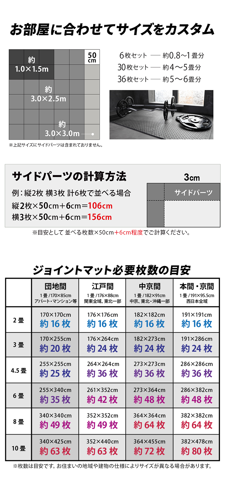 お部屋に合わせてサイズをカスタム