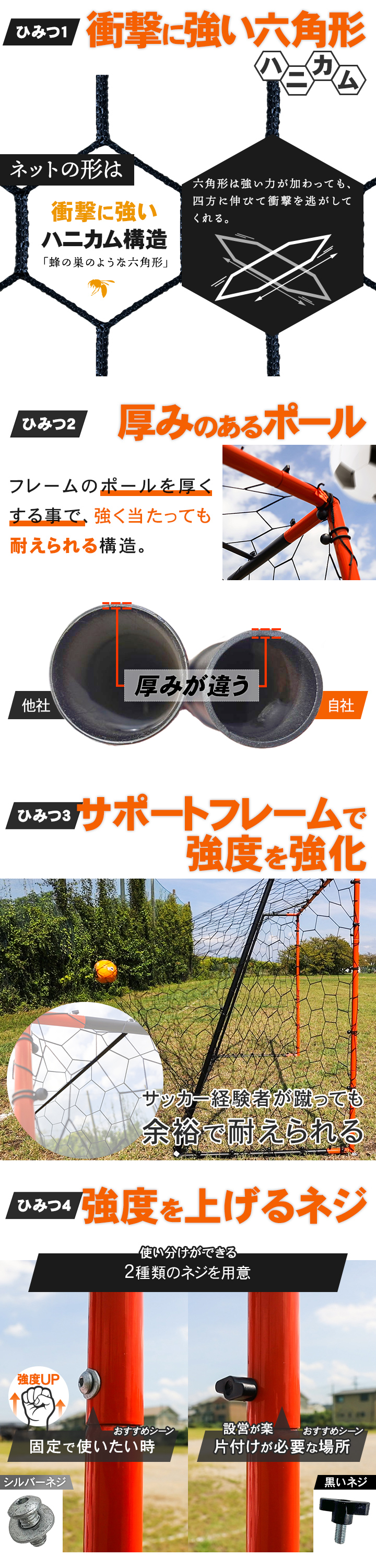 フットサルゴール 3×2m