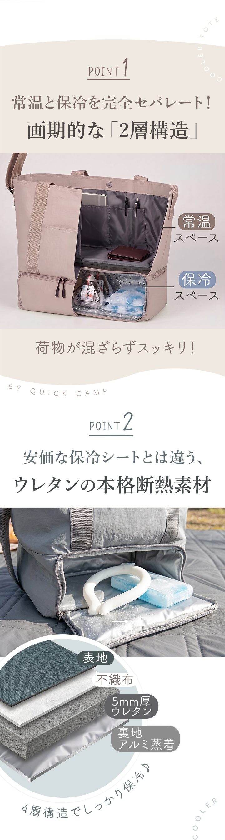 保冷付き2wayクーラートート