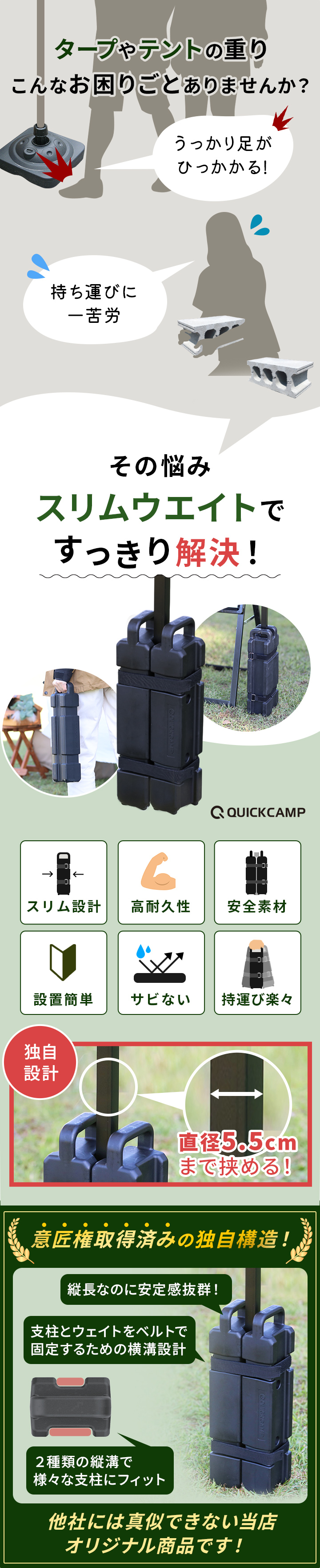 スリムウエイトですっきり解決