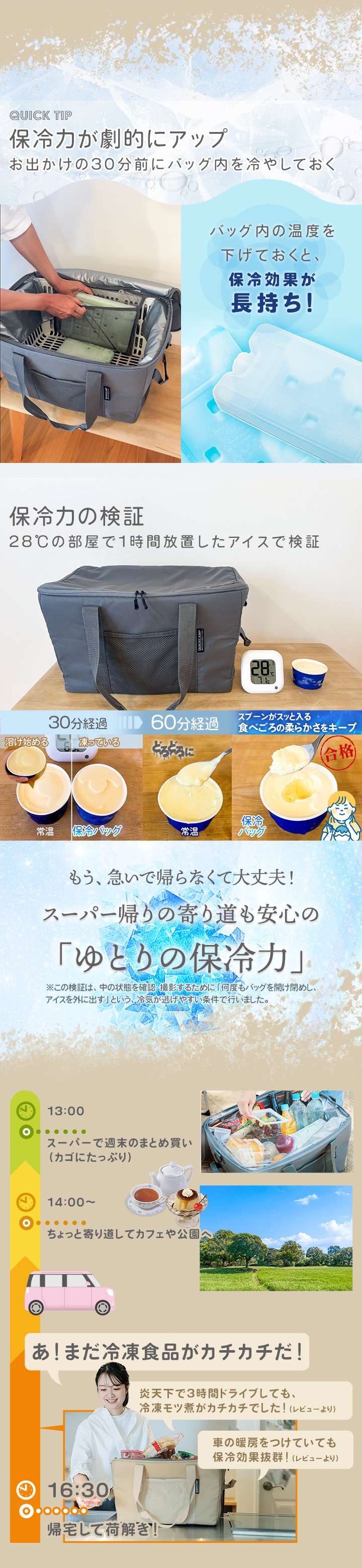 クイックキャンプ QUICKCAMP マイバスケットクーラー