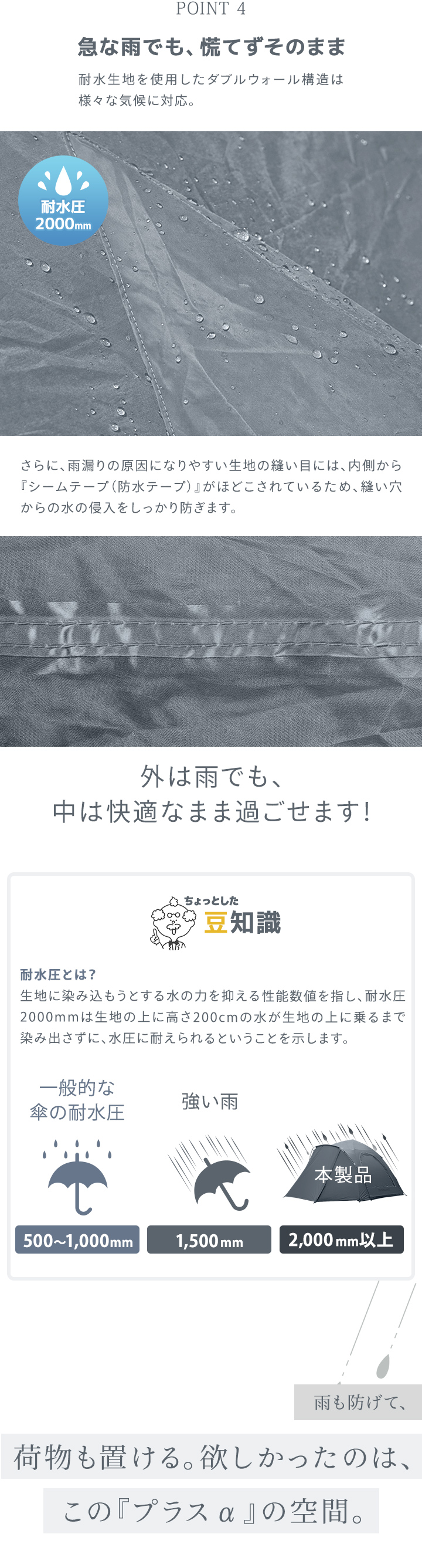 クイックキャンプ キャビンテント