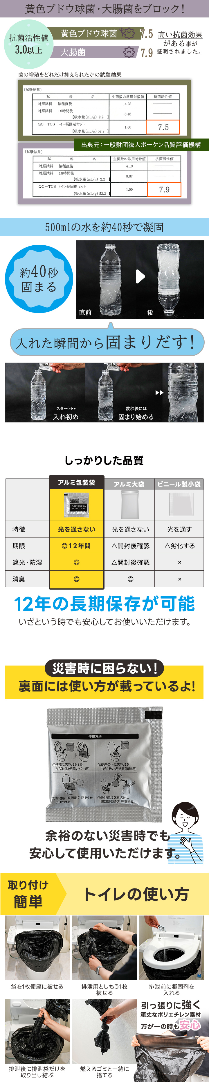 QC-TCS_トイレ凝固剤セット