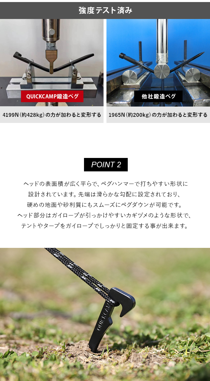 打ちやすい形状