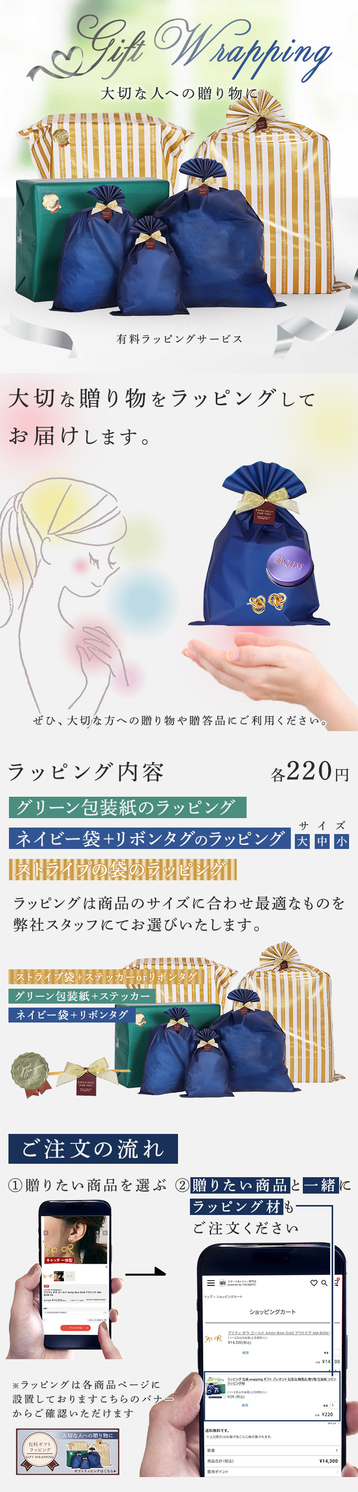 有料ラッピングサービス