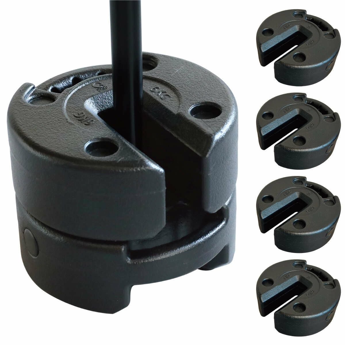 タープテント用 マルチウエイト 6kg ブラック QC-MW6 計4個セット