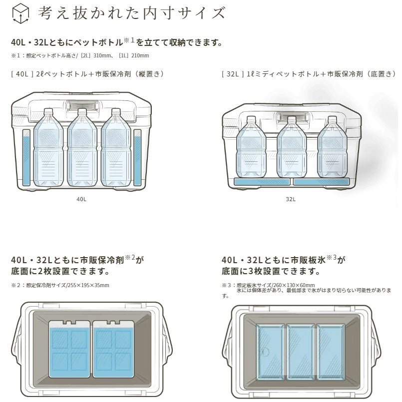 ヴァシランド ST 40L VACILAND ST クーラーボックス サンドベージュ NX