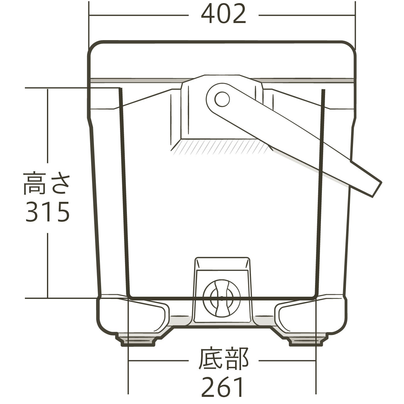 ヴァシランド ST 40L VACILAND ST クーラーボックス サンドベージュ NX