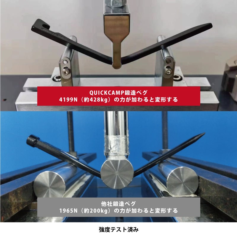 在庫限り】鍛造アイアンペグ 20cm 8本セット QC-FIPG20_8 | YOCABITO
