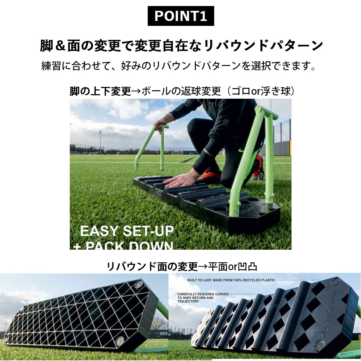 リプレイステーション サッカーリバウンドボード 練習器具
