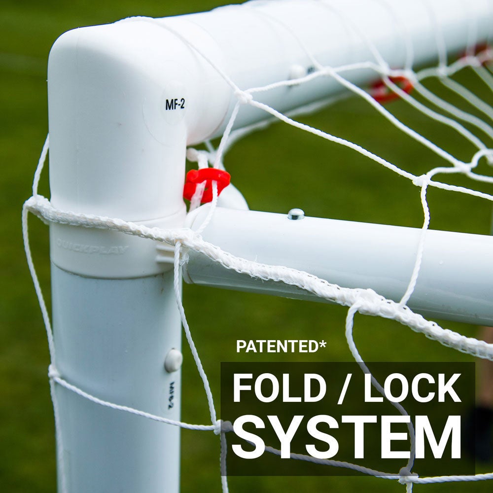 Q-FOLD MATCH サッカーゴール 2.4m×1.5m（8×5ft） 折り畳み式 試合用