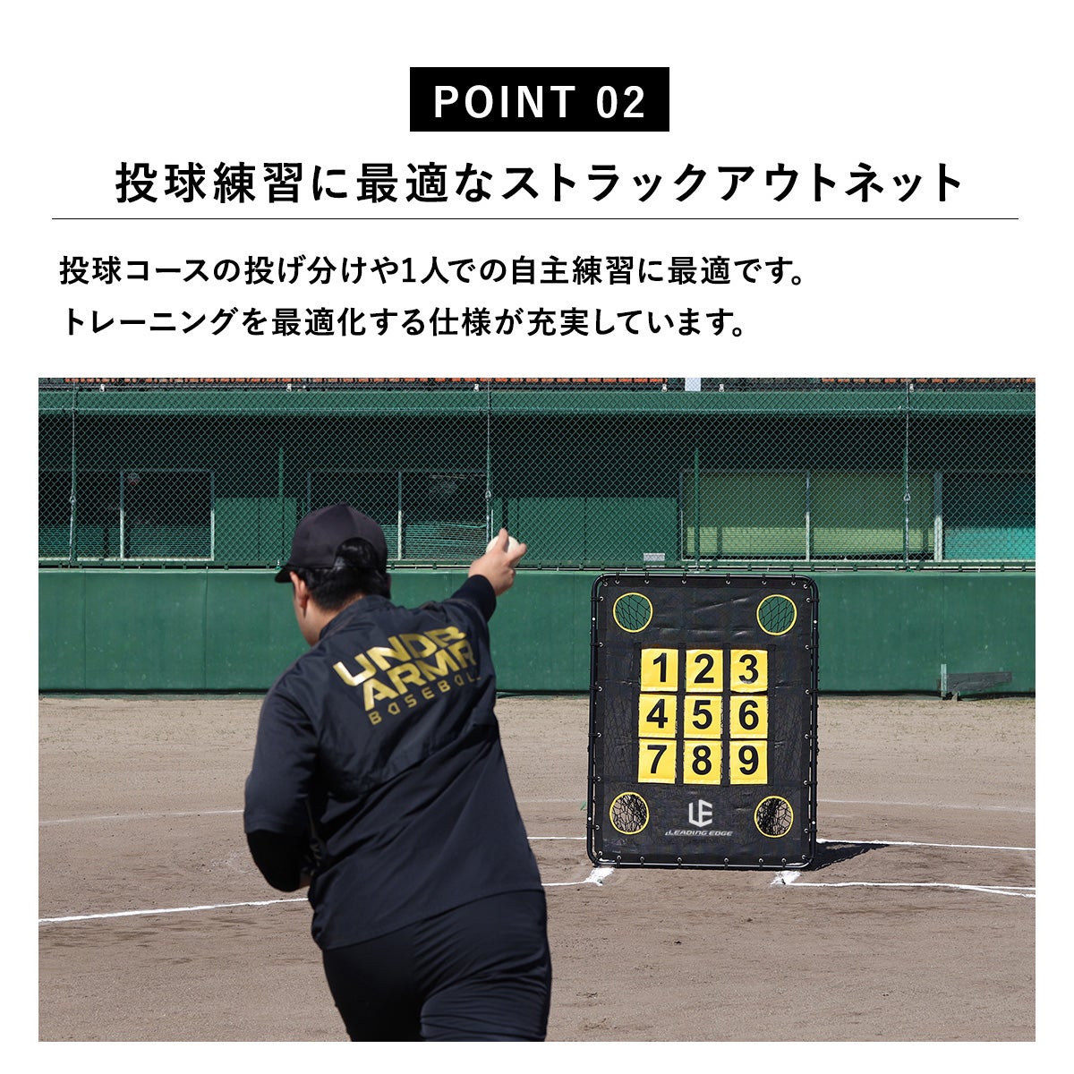 野球トレーニングセット】ヨカスポ バッティング練習用 大型野球ネット