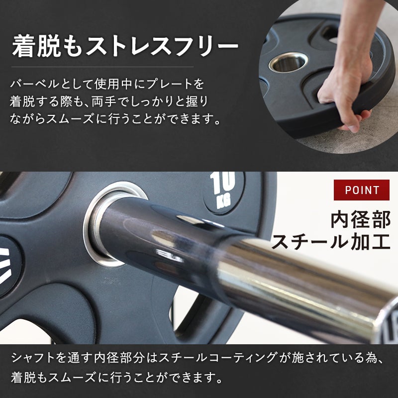 ☆大好評につき再入荷☆ オリンピックプレート 10kg×2 穴径50mm オール