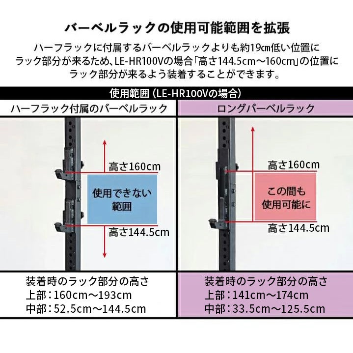 ☆大好評につき再入荷☆ ハーフラック オプションパーツ ロング