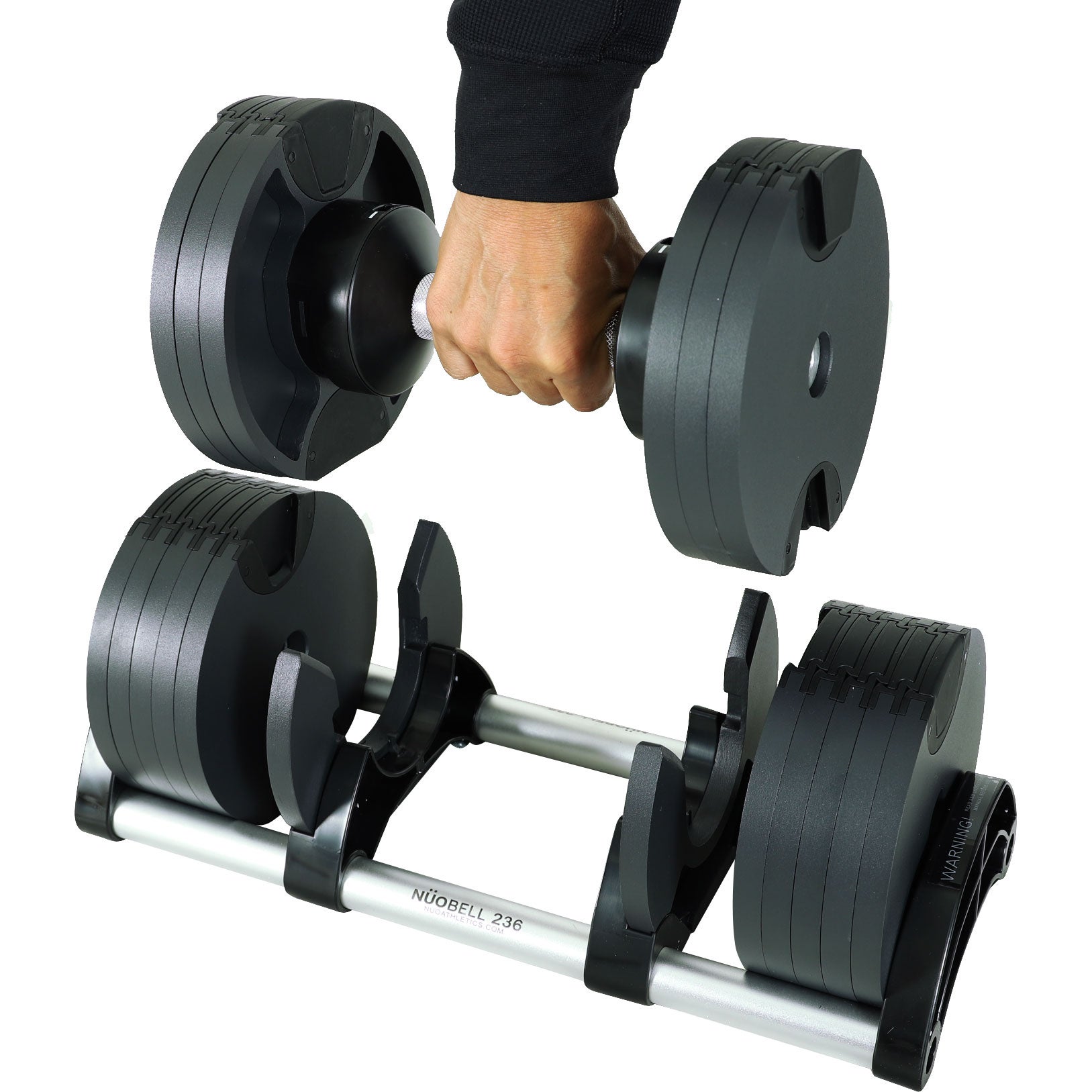 フレックスベル 可変式ダンベル 36kg 2kg刻み ブラック NUO-FLEX2.0