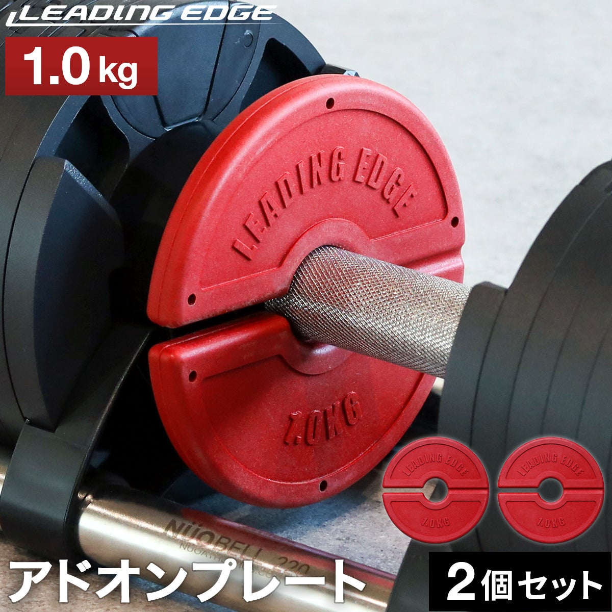 アドオンプレート 1.0kg 2枚セット ウェイト 錘 加重 自重トレーニング
