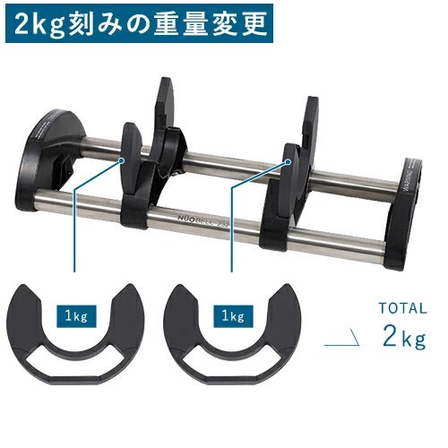 国内正規代理店】可変式ダンベル 新型 2kg刻み 32kg アジャスタブル 