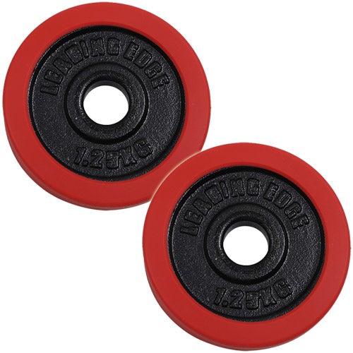 ラバーダンベル プレート 1.25kg 2枚セット レッド LE-DBP1.25 RD