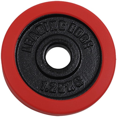 ラバーダンベル プレート 1.25kg 2枚セット レッド LE-DBP1.25 RD