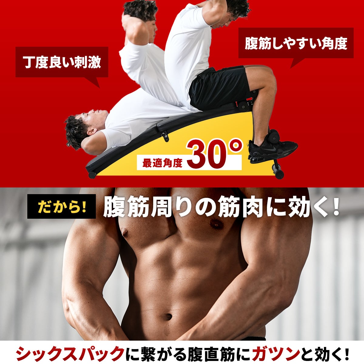 値下げ　腹筋ベンチ　シックスパック　 カーブベンチ トレーニングベンチ 折りたたみ 腹筋 背筋 ブラック LE