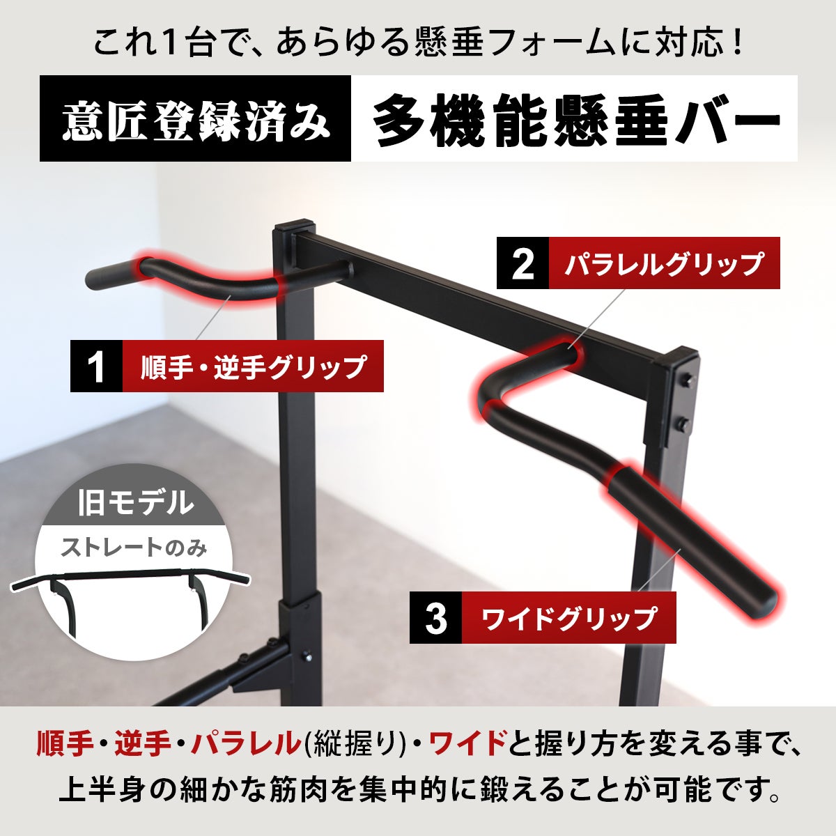 チンニングスタンド 懸垂器具 ブラック LE-CS200 BK | YOCABITO