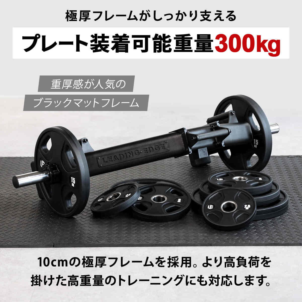 ヘックスバー バーベル ブラック LE-HB100 | スポーツ＆レジャー専門店