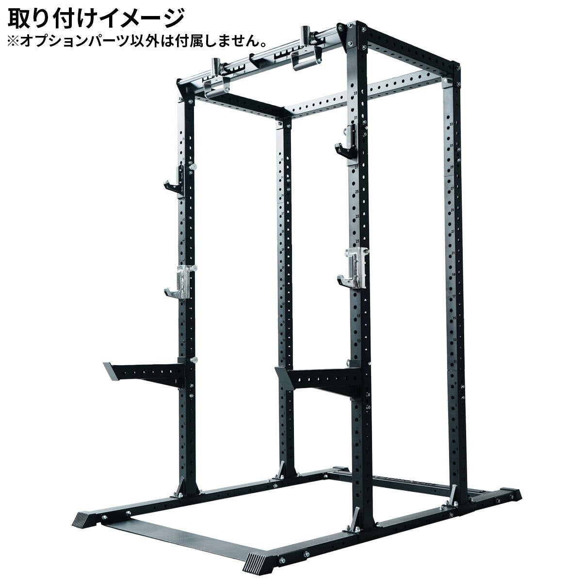 パワーブロック インクラインベンチ 懸垂、ディップスアタッチメント付 パワーラック アタッチメント POWER RACK ATTACHMENT 筋力トレーニング
