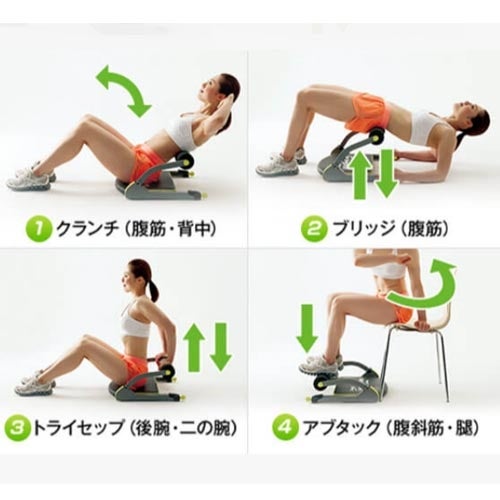 ワンダーコア スマート DVD付 腹筋器具 ブラック 1033443 | YOCABITO