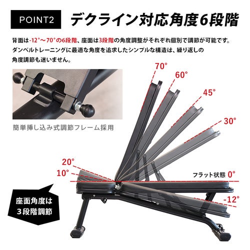 訳あり] マルチポジション フラットベンチ インクラインデクライン