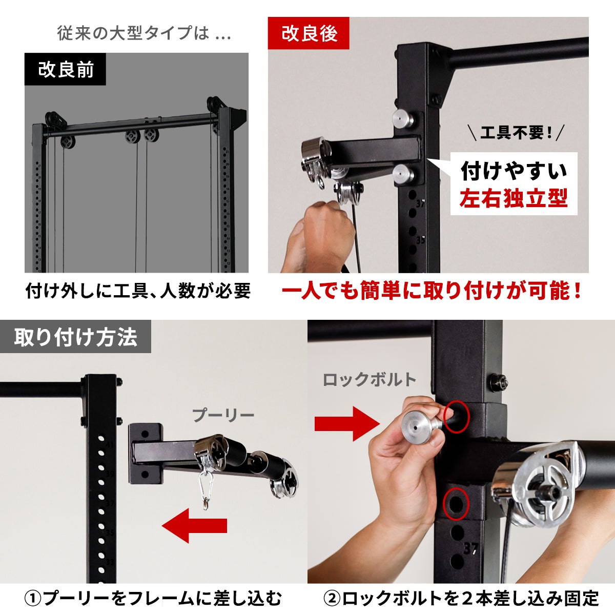 ウエイトトレーニング機(受け渡し予定者様決定) プーリーケーブルマシン オプション PULLEY CABLE MACHINE OPTION 筋力