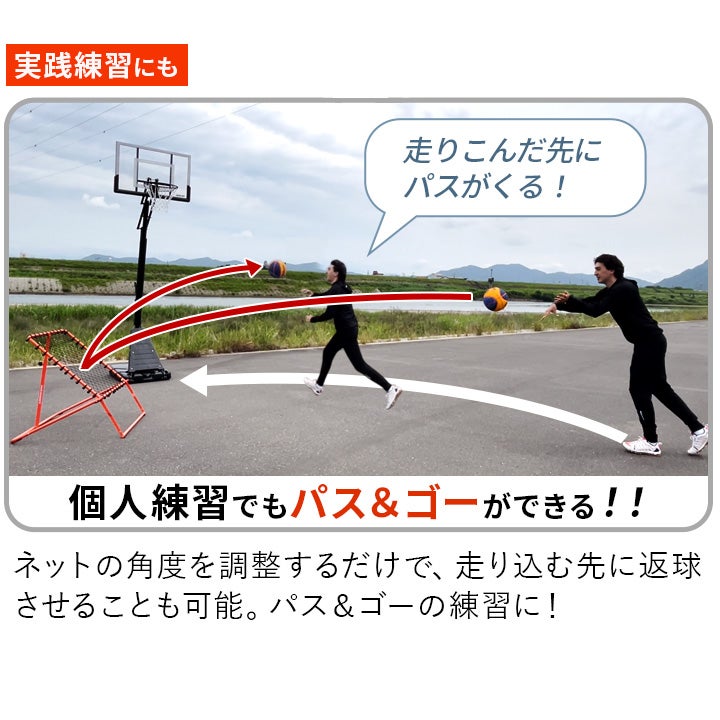 プロ監修] バスケットゴール PG LES-BS305PG ＆ リバウンダー LES-BSRB