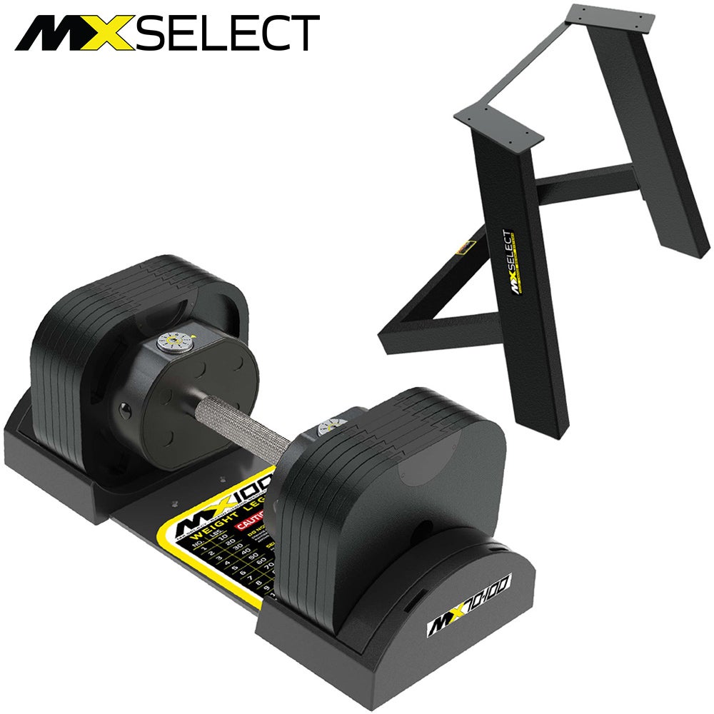 可変式ダンベル 32kg スチールハンドル 1台 【5.9kg～32.2kg | 約5kg