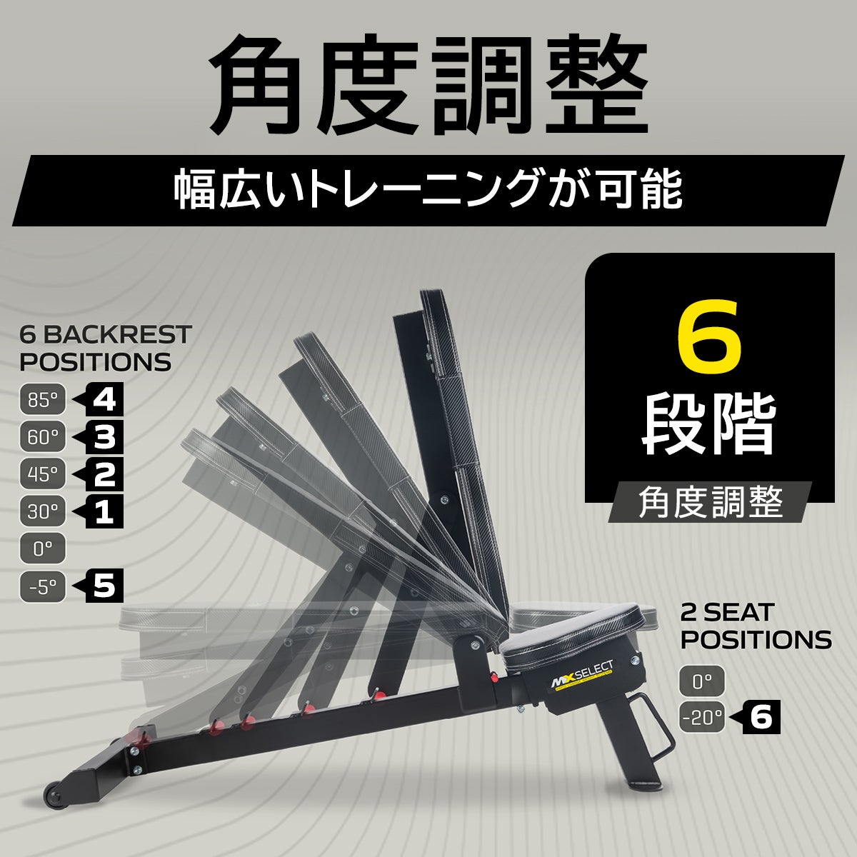 アジャスタブルトレーニングベンチ MXB | YOCABITO スポーツ＆レジャー