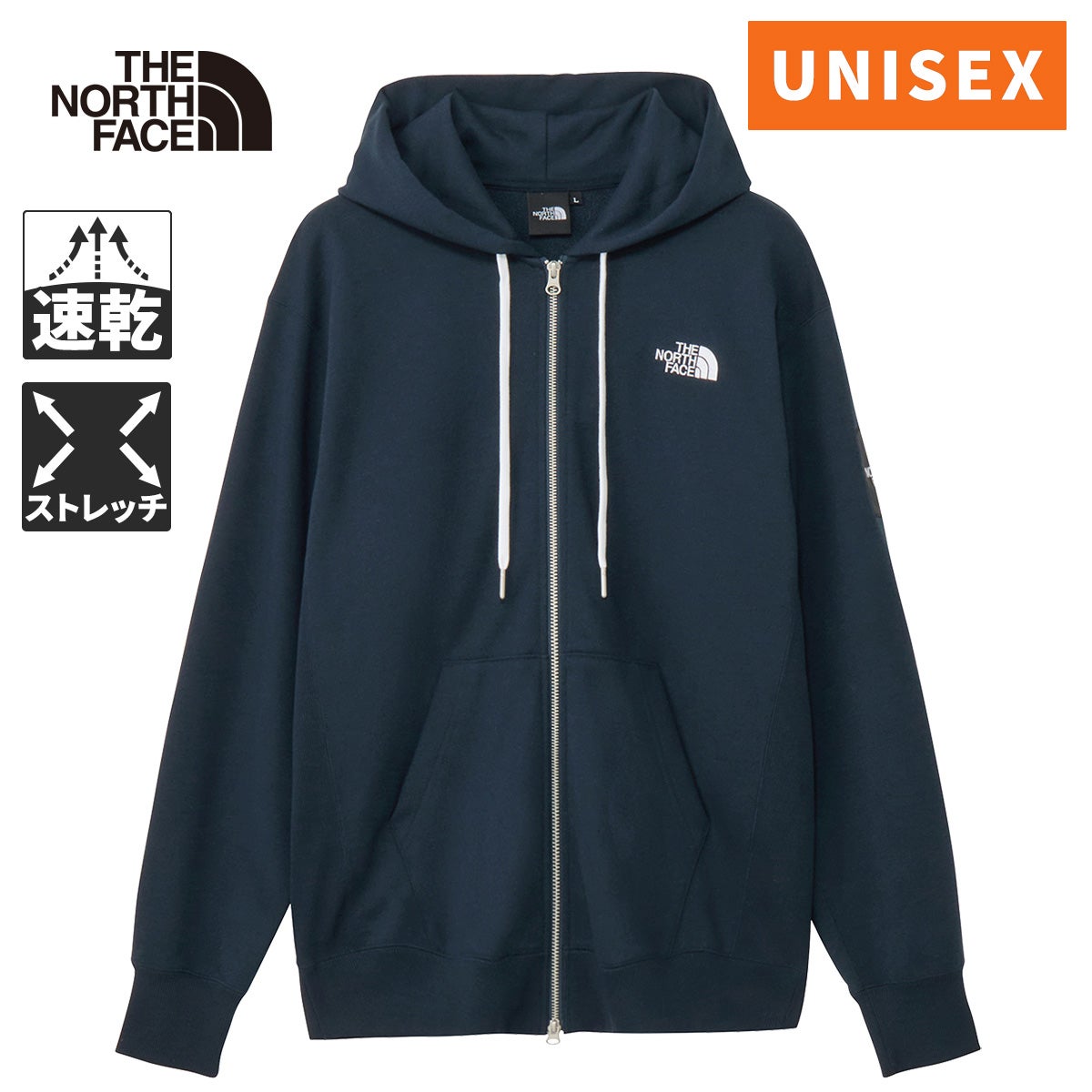 snapcase ネイビー パーカー フロントロゴ入り ザ・ノース・フェイス THE NORTH FACE メンズ スウェットパーカー ジャ
