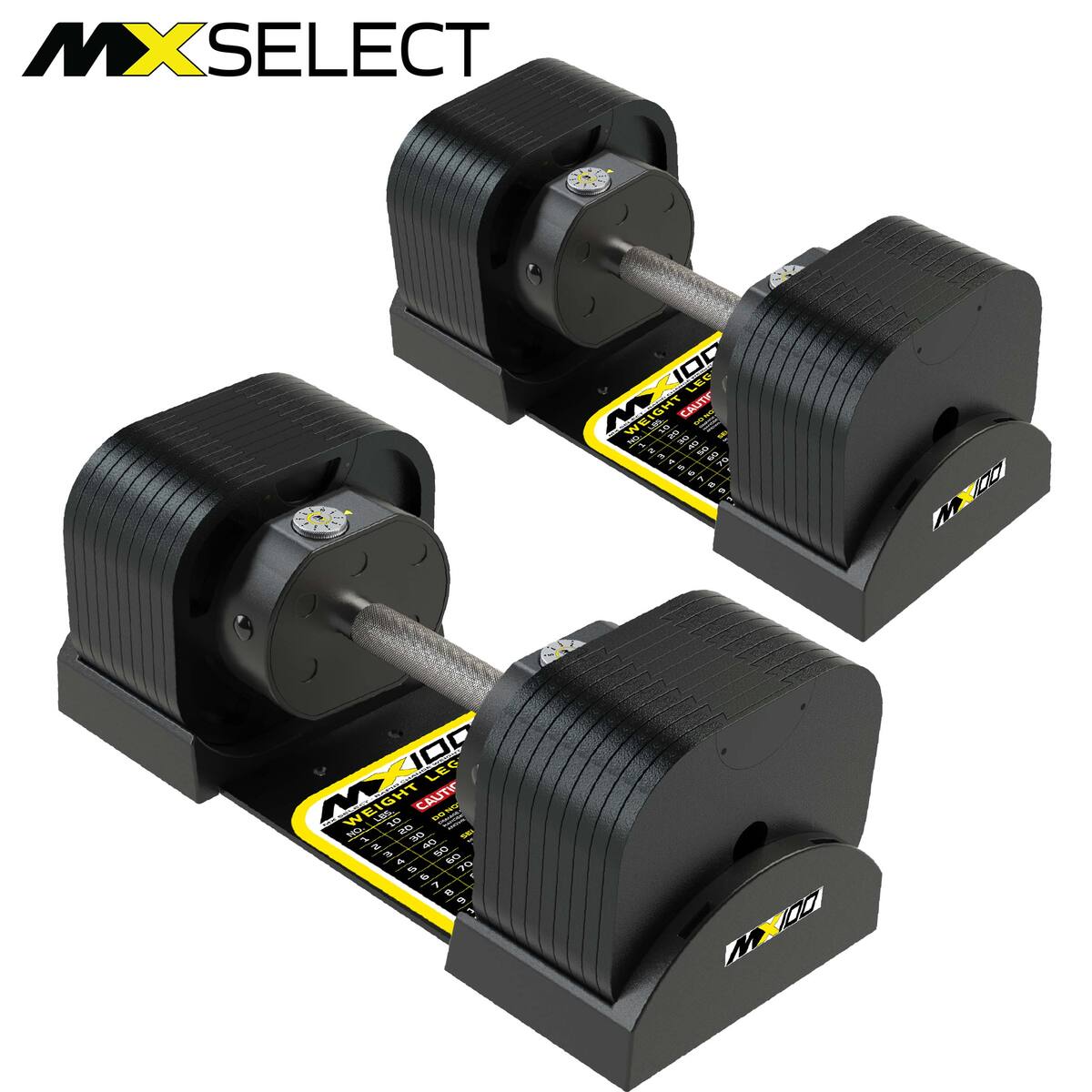 MX EVO 可変式ダンベル スチールハンドル 2点セット 【5.9～45.4kg 10