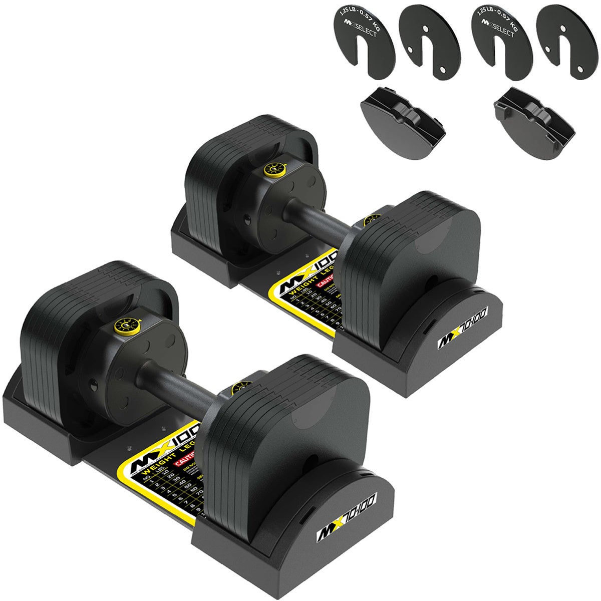 MX EVO ダンベルセット 可変式ダンベル ラバーハンドル 2点セット