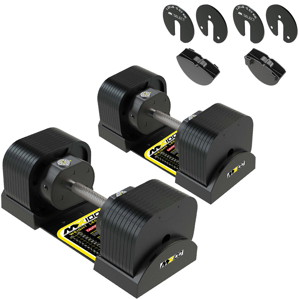 MX EVO ダンベルセット 可変式ダンベル スチールハンドル 2点セット