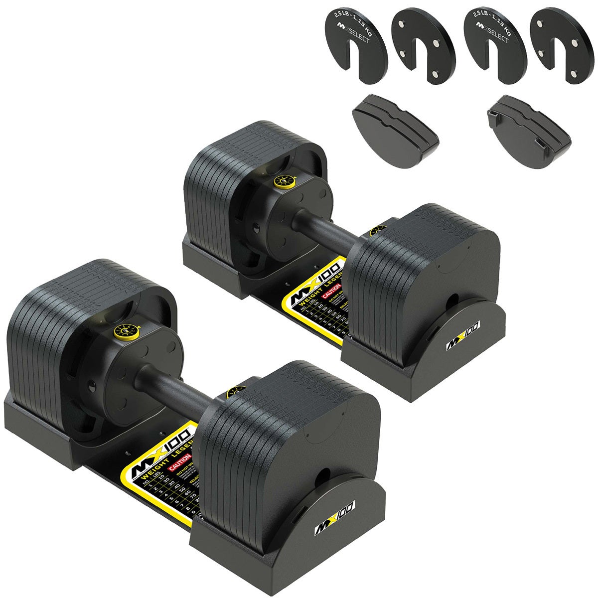 MX EVO ダンベルセット 可変式ダンベル ラバーハンドル 2点セット